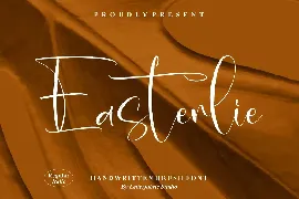 Easrterlie Handwritten Brush Font