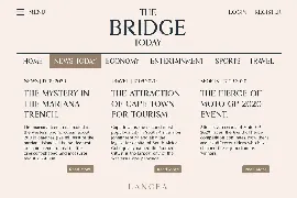 Lancea font