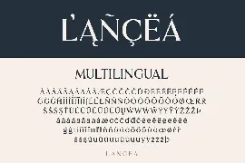 Lancea font