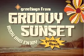 Masteng | Groovy Retro Font