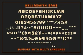 Bellasmith font