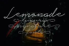 Lemonade Signature Font