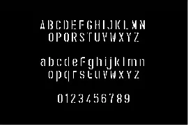 Stencil Army font