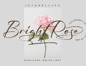 Bright Rose Signature Brush Font