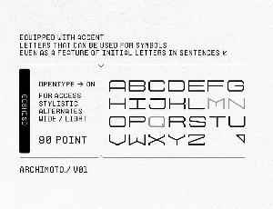 Archimoto font