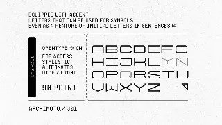 Archimoto font