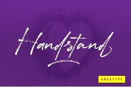 Handstand font