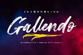 Gallendo Brush Script font