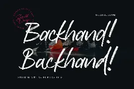 Backhand font