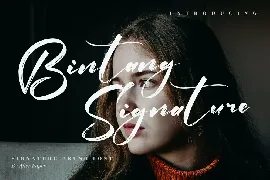 Bintang Signature Brush Font