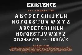 Existence - Blackletter Display Font