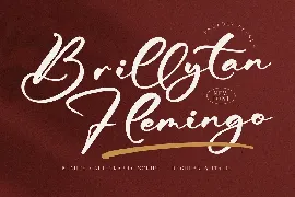 Brillytan Flemingo Calligraphy Script Font