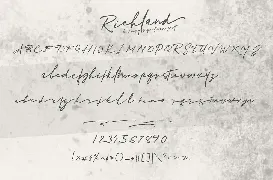 Richland Signature Font