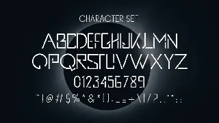 Andromeda - Futuristic Space Font