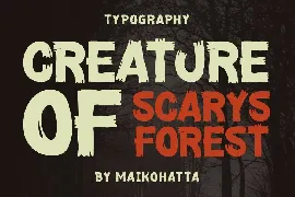 Trick or Dead - Modern Spooky Font