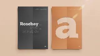 Rosebay Slab font