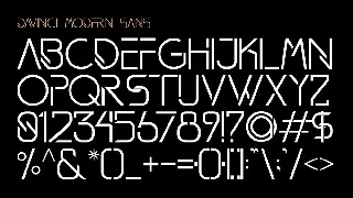 DAVINCI FONTS | MODERN SANS