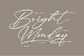 Bright Sunshine Modern Signature Font