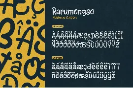 Rarumongso font