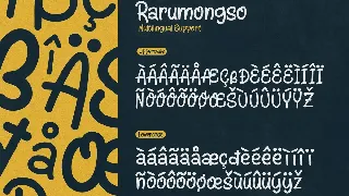 Rarumongso font