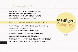 Mitogen display font