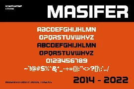 Masifer - Sporty Futuristic Fonts