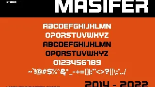 Masifer - Sporty Futuristic Fonts