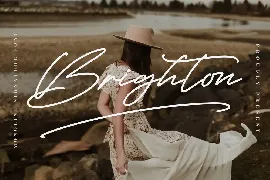 Brighton Monoline Signature Font