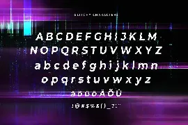 Glitchy - A digital Glitch Font