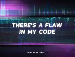 Glitchy - A digital Glitch Font