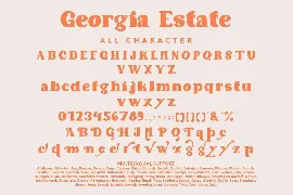 Georgia Estate - Unique Retro Font