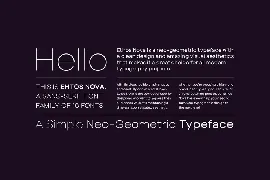 Ethos Nova - Minimalist Sans-Serif Typeface font