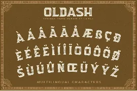 Oldash font