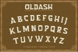 Oldash font