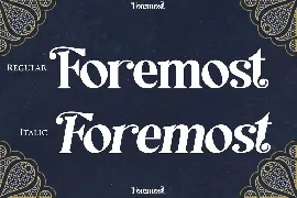 Foremost | Modern Serif font