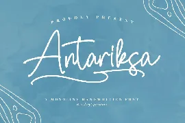 Antariksa Monoline Handwritten Font