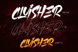 CLUISHER BRUSH font