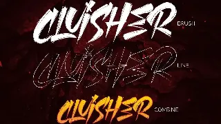 CLUISHER BRUSH font