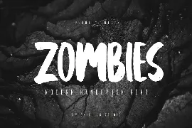 Zombies - Modern Handbrush Font