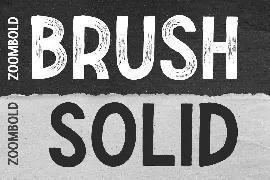 Zoombold Brush Font