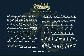 Hadnich - Modern Script font