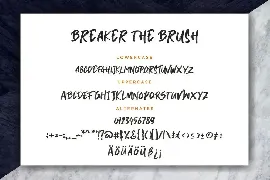 Breaker The Brush Advertisement Font