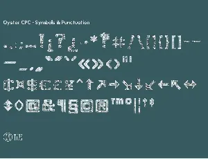 Oyster CPC font