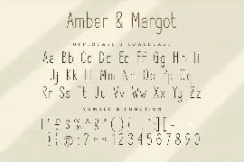 Amber and Margot San Serif Display Font