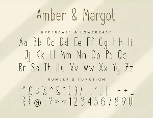 Amber and Margot San Serif Display Font