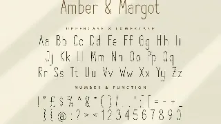 Amber and Margot San Serif Display Font