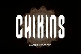 Chikins font