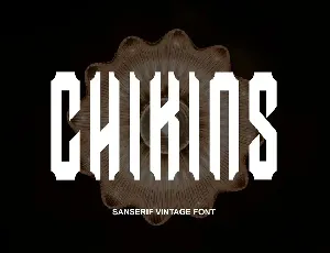 Chikins font