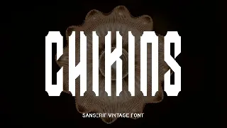 Chikins font