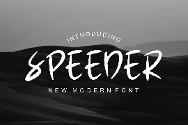 Speeder font